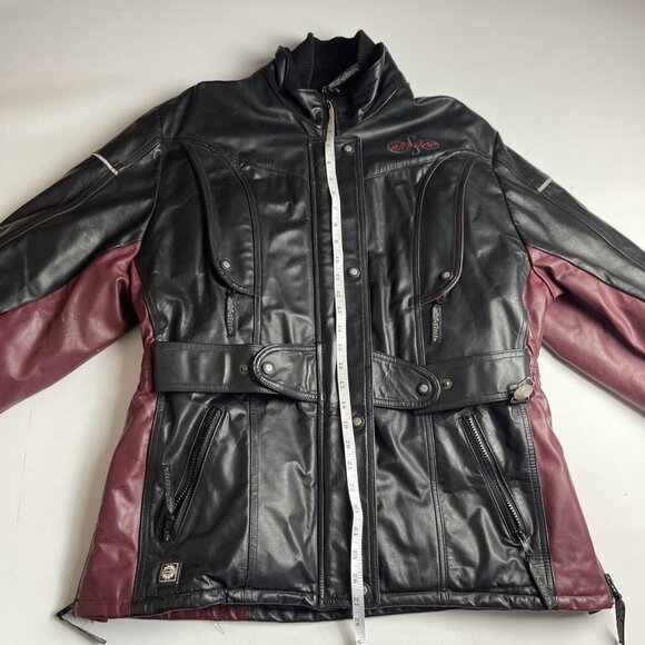 VTG SKI-DOO Racing Genuine Leather Jacket Men's Size L Made in Canada Bombardier - Picture 12 of 16